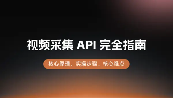 视频采集 API 完全指南