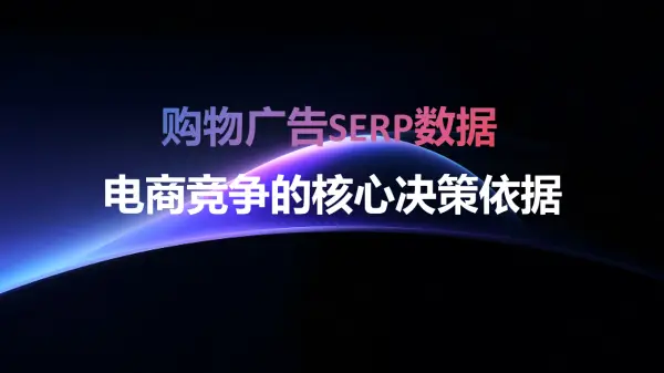 购物广告SERP数据：电商竞争的核心决策依据