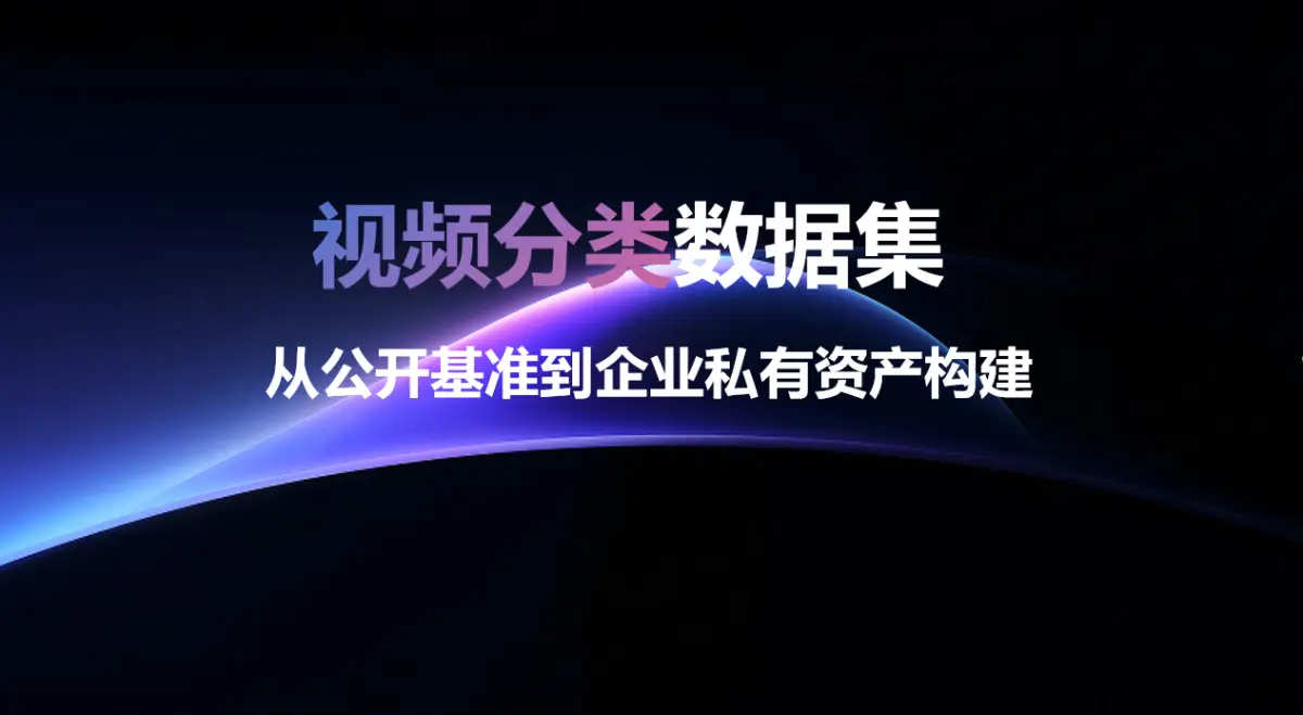 视频分类数据集：从公开基准到企业私有资产构建