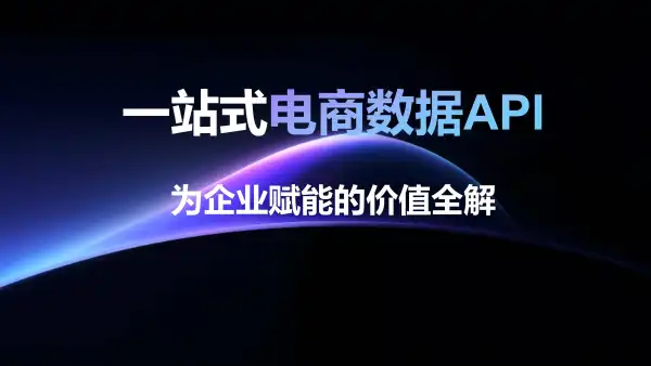 一站式电商数据API公司为企业赋能的价值全解