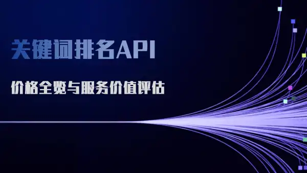 关键词排名API价格全览与服务价值评估