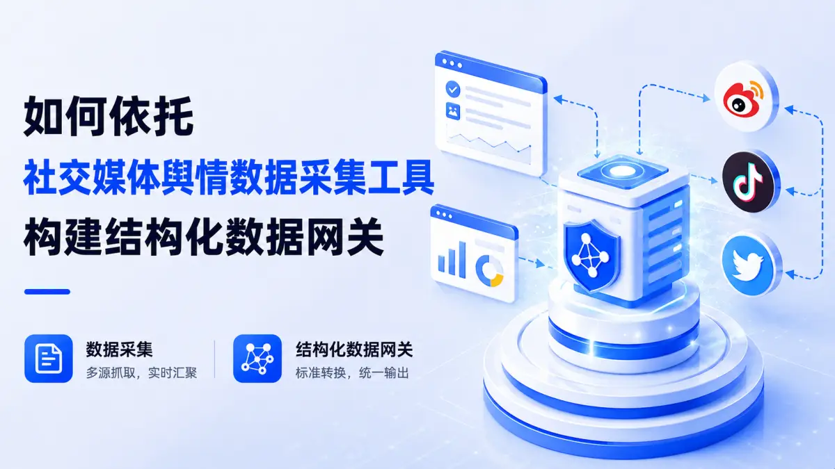 如何依托社交媒体舆情数据采集工具构建结构化数据网关