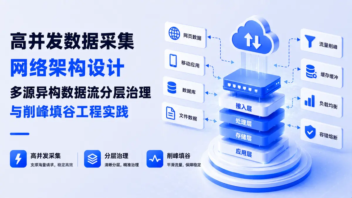 高并发数据采集网络架构设计:多源异构数据流分层治理与削峰填谷工程实践