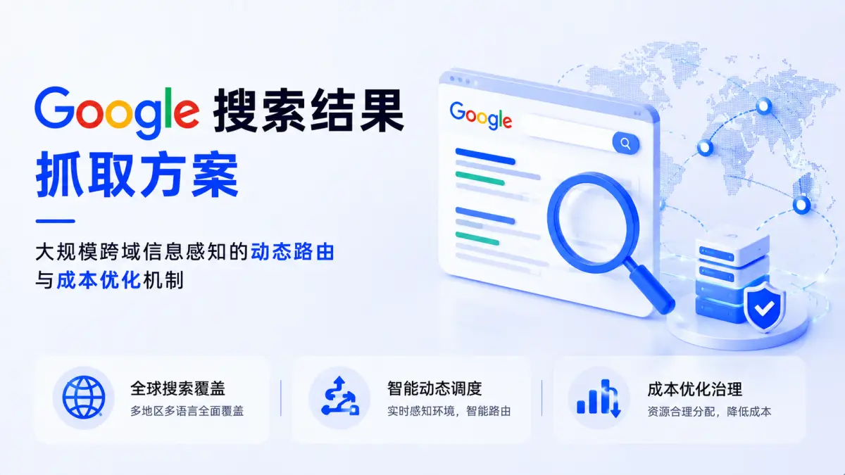 Google 搜索结果抓取方案:大规模跨域信息感知的动态路由与成本优化机制