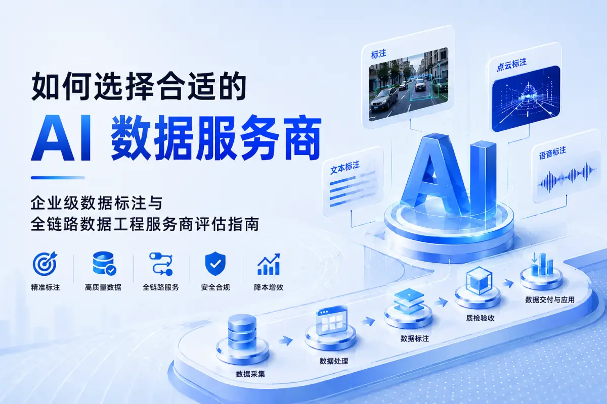 如何选择合适的 AI 数据服务商:企业级数据标注与全链路数据工程服务商评估指南