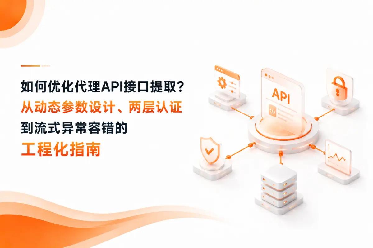 如何优化代理API接口提取？从动态参数设计、两层认证到流式异常容错的工程化指南