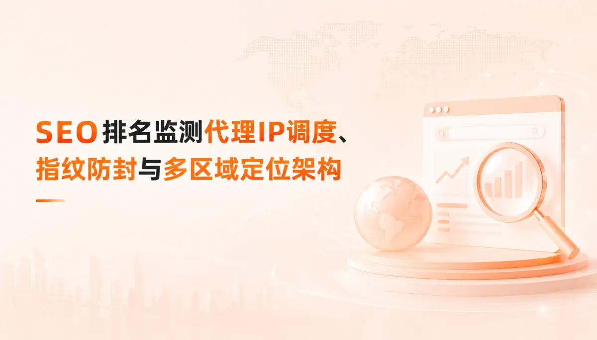 大规模 SERP 采集实战：SEO排名监测代理IP调度、指纹防封与多区域定位架构