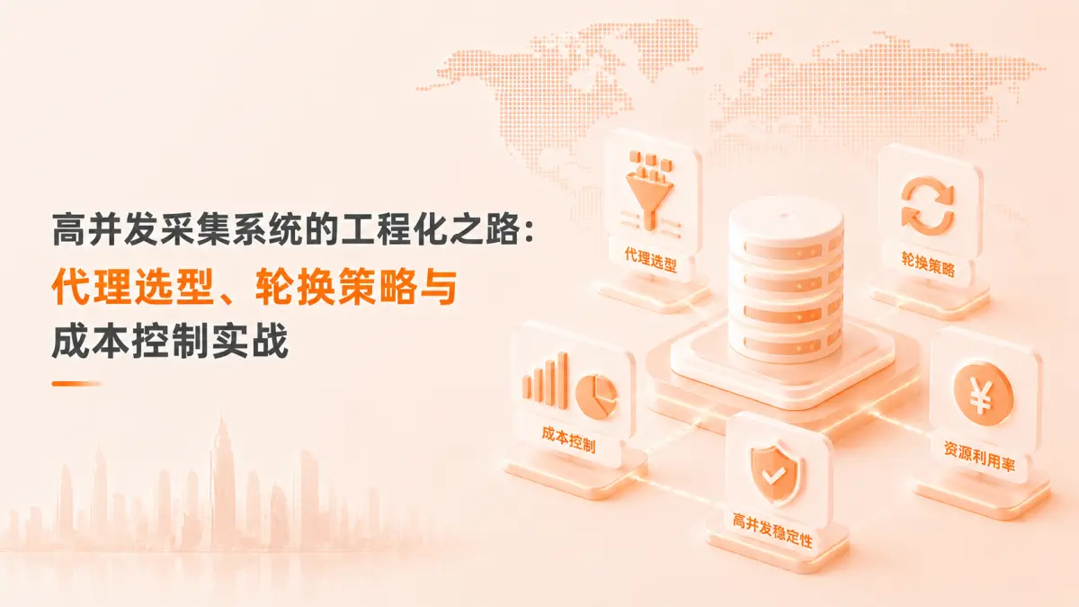 高并发采集系统的工程化之路:代理选型、轮换策略与成本控制实战