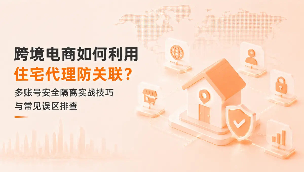 跨境电商如何利用住宅代理防关联?多账号安全隔离实战技巧与常见误区排查