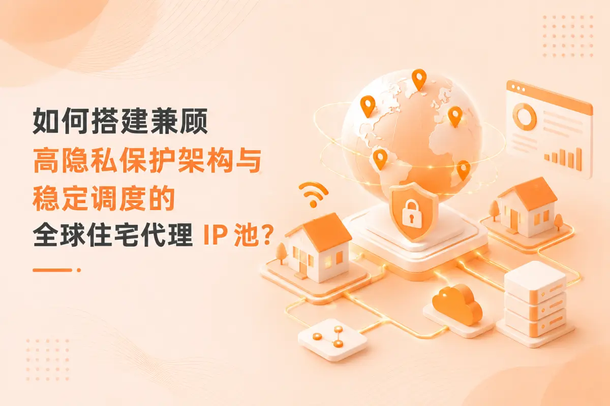 如何搭建兼顾高隐私保护架构与稳定调度的全球住宅代理 IP 池？